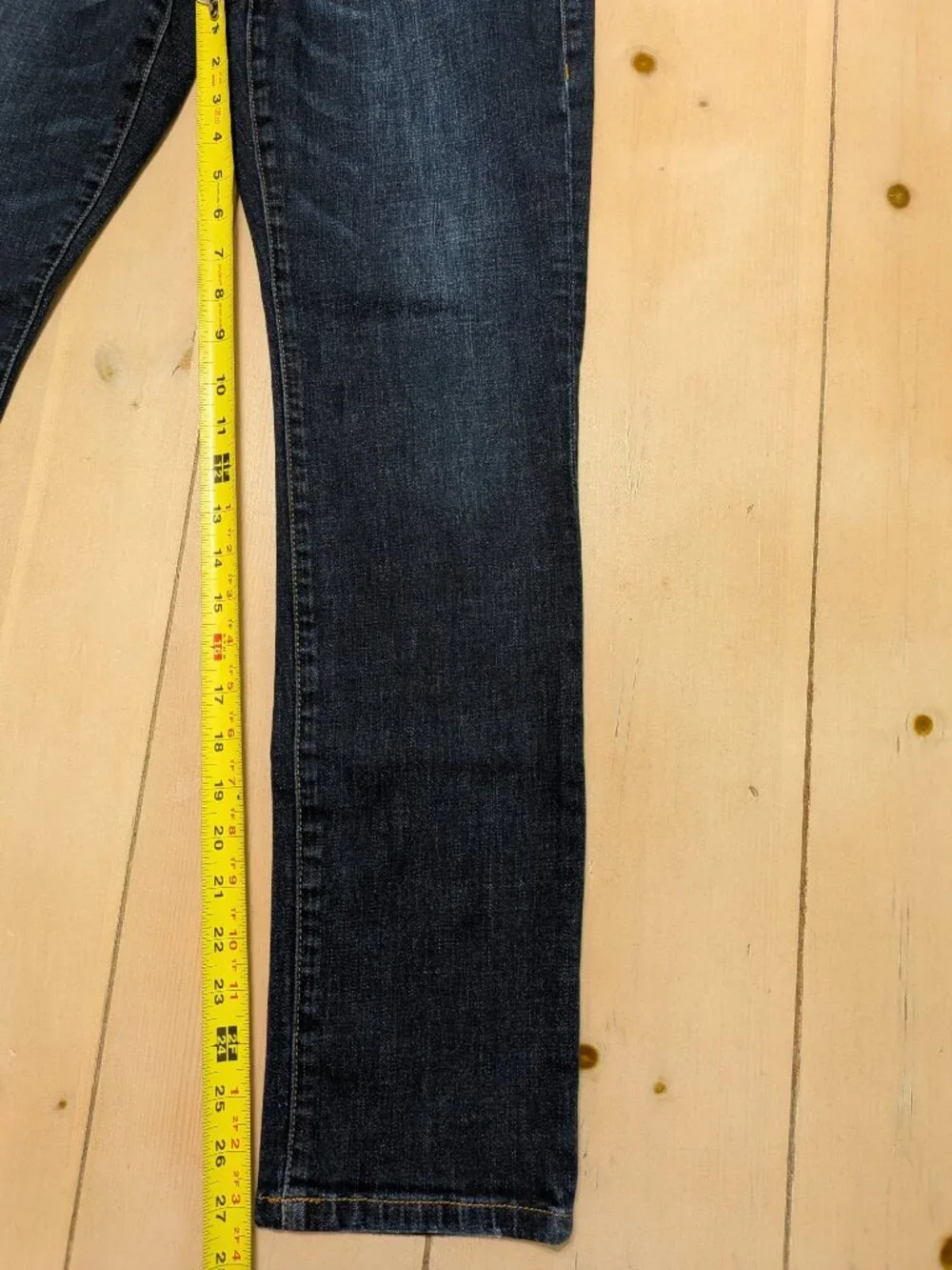 Cabi High Straight Jeans Womens Dark Wash Stretch Denim Size 8